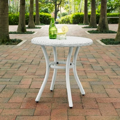 Crosley Furniture Palm Harbor Outdoor Wicker Round Side Table