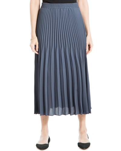 Shop Max Studio Pleated Skirt In Blue