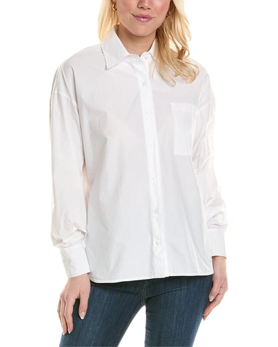 Shop Stateside Structured Poplin Oversized Shirt In White