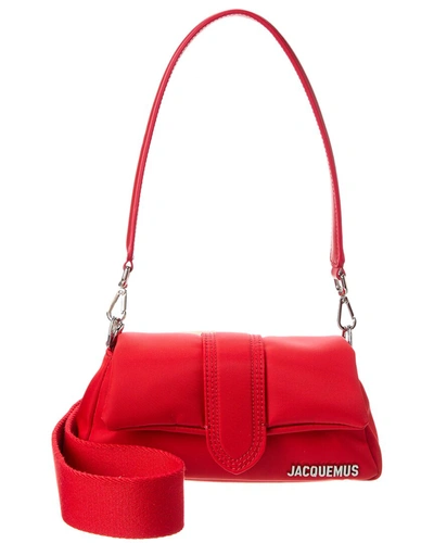 Shop Jacquemus Le Petit Bambimou Nylon Shoulder Bag In Red