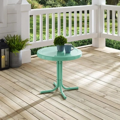Crosley Furniture Griffith Retro Metal Outdoor Side Table