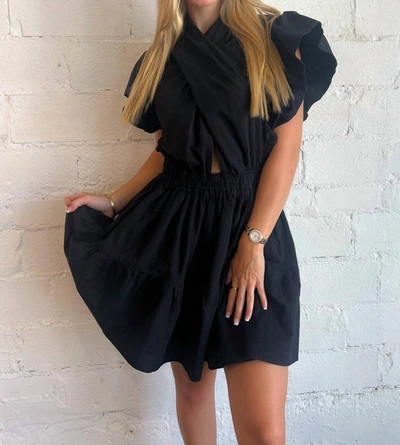 Shop Reset By Jane Natalie Mini Dress In Black