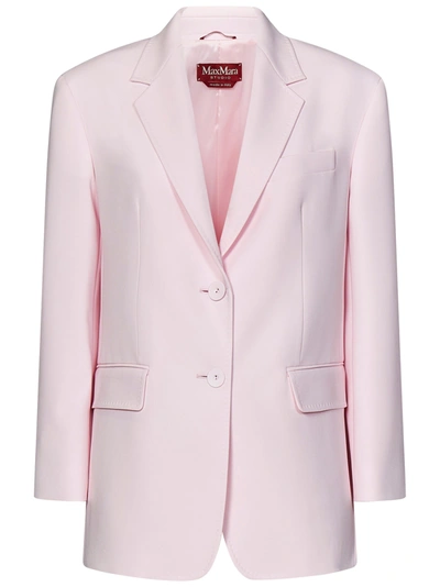 Shop Maxmara Studio Suit In Rosa