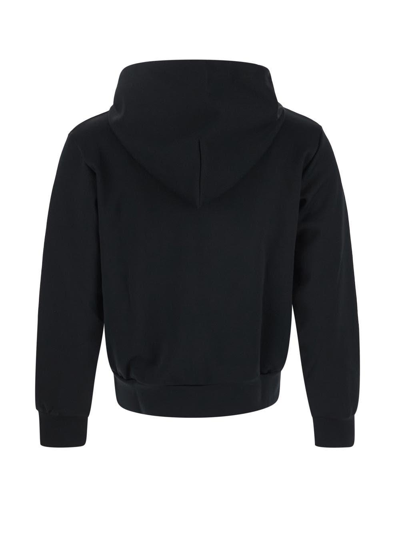 Shop Comme Des Garçons Zipped Sweatshirt In Black