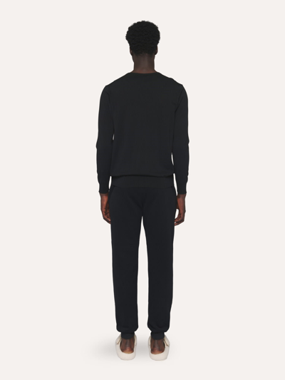 Shop Ballantyne Ultralight Cotton Sweater In Black