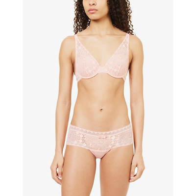 Shop Chantelle Women's Candlelight Peach Day To Night Lace Spacer Bra