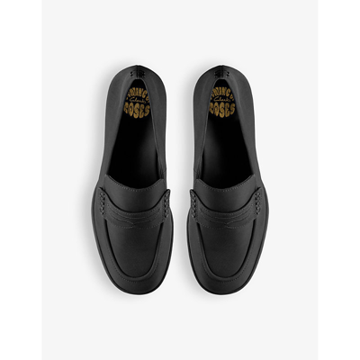 Martine Rose X Clarks Womens Black Textile Recycled-polyester Heeled Loafers In Black Textile