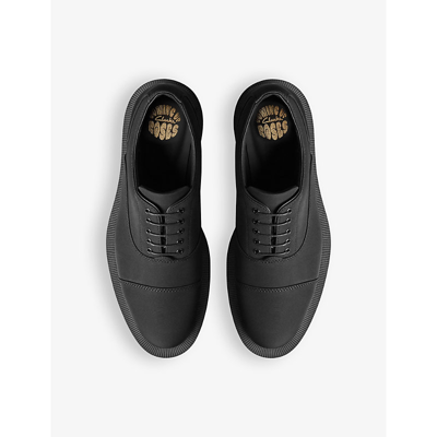 Shop Martine Rose X Clarks Women's Black Textile Leather Chunky-sole Oxford Shoes