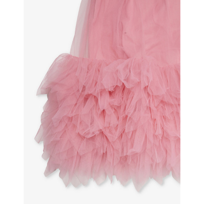 Shop Tutu Du Monde Girls Fizzy Pink Kids Sequin-embellished Ruffle-hem Mesh Dress 4-11 Years