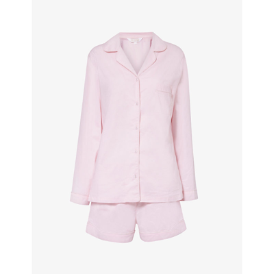 The Nap Co Womens Pastel Relaxed-fit Cotton-poplin Pyjamas | ModeSens