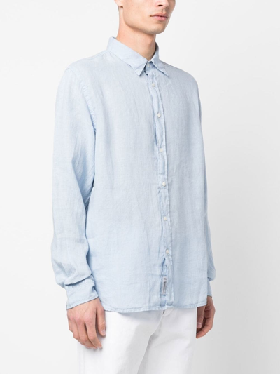 Shop Woolrich Linen Shirt