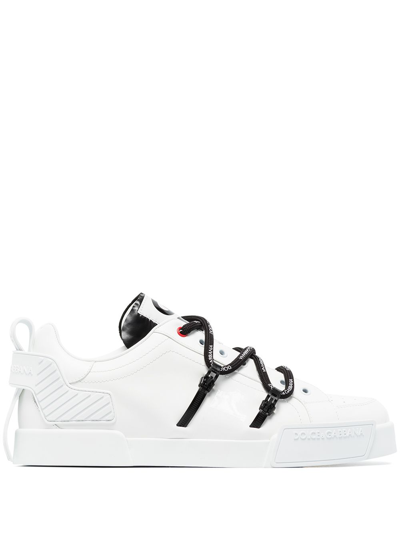 Shop Dolce & Gabbana Leather Sneakers