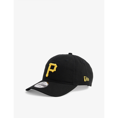 Shop New Era 9twenty Pittsburgh Pirates Cotton-twill Cap In Black