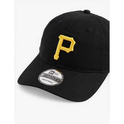 Shop New Era 9twenty Pittsburgh Pirates Cotton-twill Cap In Black