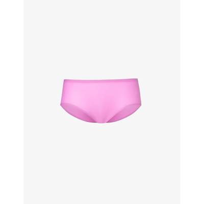 Shop Chantelle Soft Stretch Stretch-woven Hipster Briefs In Rosebud