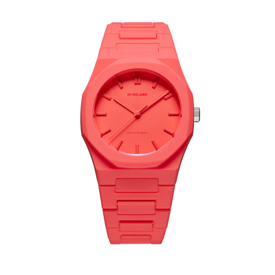 Shop D1 Milano Watch Polycarbon 37 Mm In Red