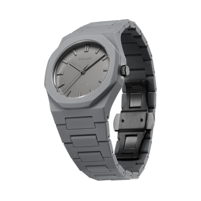 Shop D1 Milano Watch Polycarbon 37 Mm In Grey