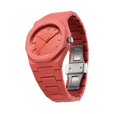 Shop D1 Milano Watch Polycarbon 37 Mm In Red