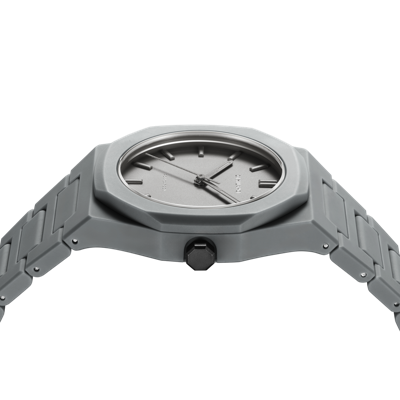 Shop D1 Milano Watch Polycarbon 37 Mm In Grey