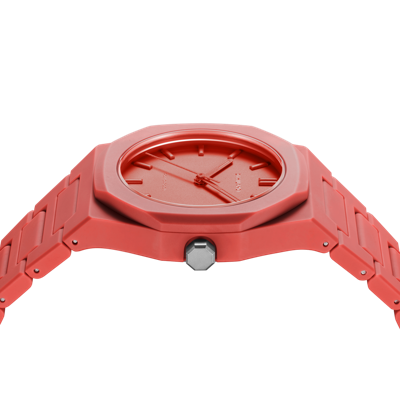 Shop D1 Milano Watch Polycarbon 37 Mm In Red