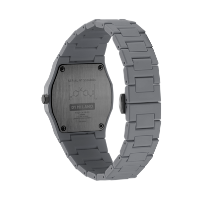 Shop D1 Milano Watch Polycarbon 37 Mm In Grey