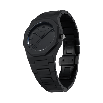 D1 Milano Black D1-pcbu01 Polycarbon Nebula Polycarbonate Quartz Watch In Black