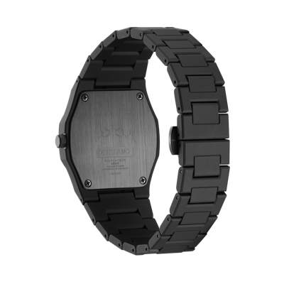 D1 Milano Black D1-pcbu01 Polycarbon Nebula Polycarbonate Quartz Watch In Black