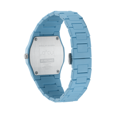 Shop D1 Milano Watch Polycarbon 37 Mm In Blue