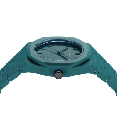 Shop D1 Milano Watch Polycarbon 37 Mm In Green
