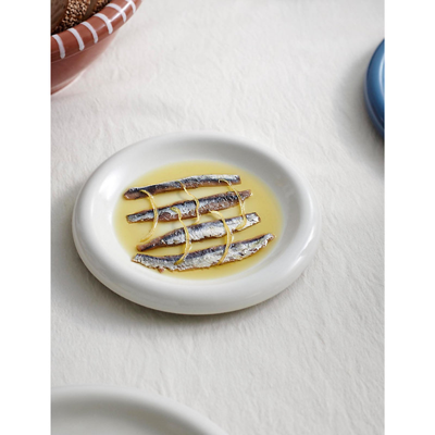 Hay Off-white Barro Round Terracotta Plates Set Of Two In Off-white