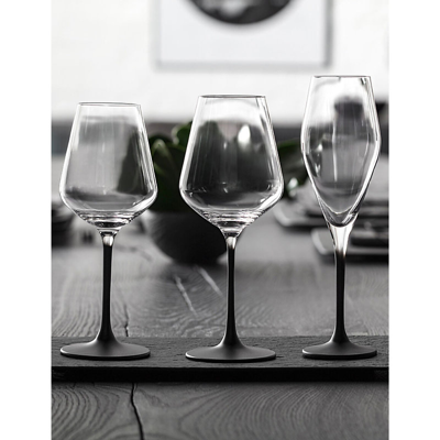 Villeroy & Boch Manufacture Rock Champagne Flute Glasses Set Of Four