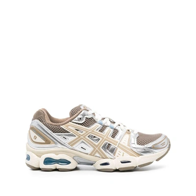 Shop Asics Sneakers In Brown/silver
