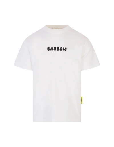 Shop Barrow T-shirt "bear With Me" In White