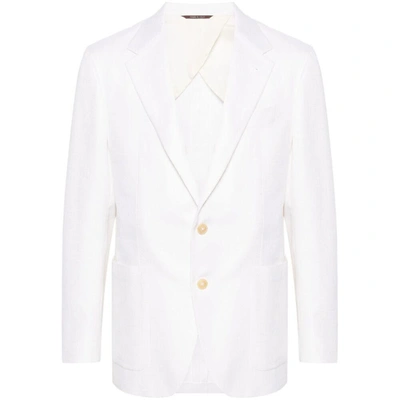 Shop Canali Jackets In White