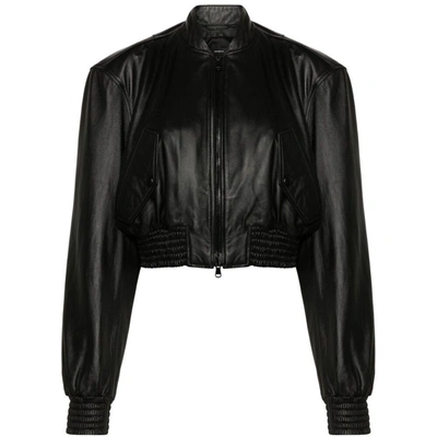 Shop Wardrobe.nyc Leather Outerwears In Black