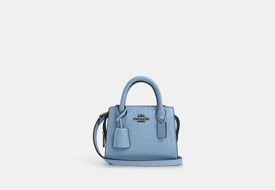 Shop Coach Outlet Andrea Mini Carryall In Blue