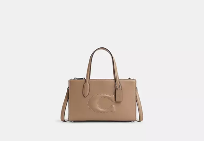 Shop Coach Outlet Nina Small Tote Bag In Beige