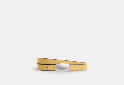 Coach Outlet Signature Buckle Cut To Size Reversible Eliza Belt, 18 Mm In Multi