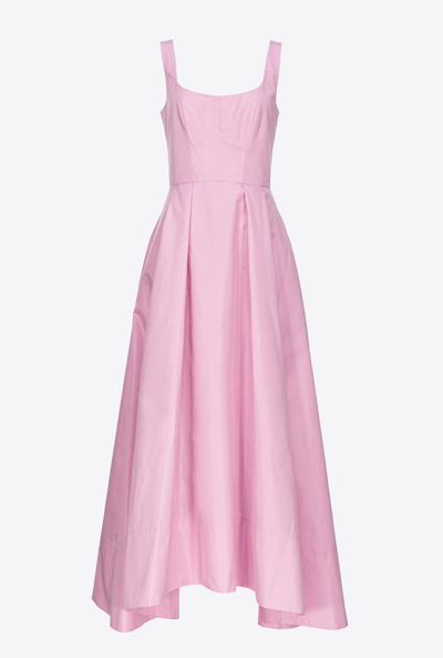 Shop Pinko Elegant Taffeta Dress In Orchidée Fumée