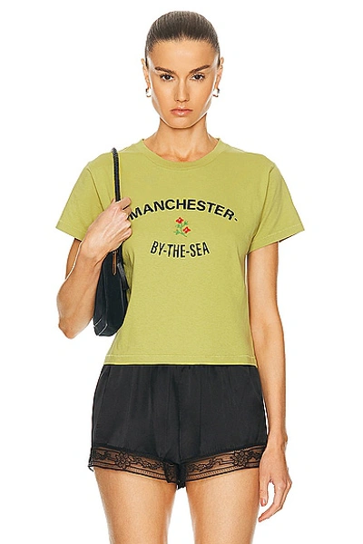 Shop Bode Manchester Tee In Green