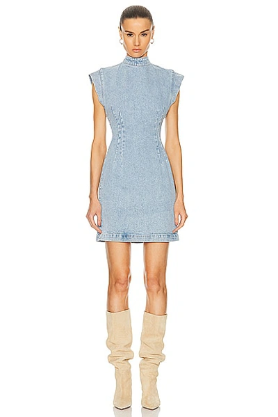 Shop Isabel Marant Nina Dress In Light Blue