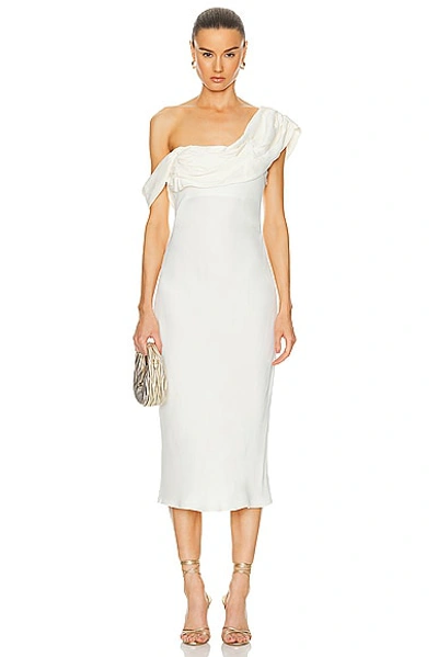 Shop Lpa Vania Midi Dress In Ivory