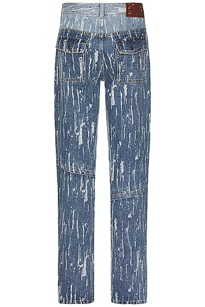 Shop Andersson Bell Layered Wide Leg Jeans In Blue