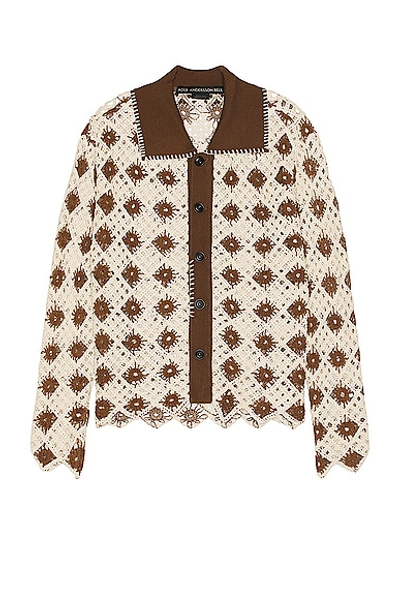 Andersson Bell Brown Argyle Cardigan In Brown