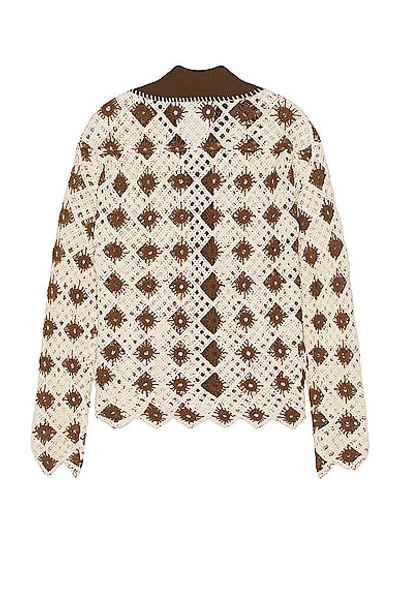 Andersson Bell Brown Argyle Cardigan In Brown