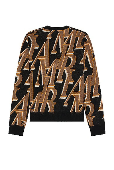 Shop Amiri Repeat Cardigan In Black