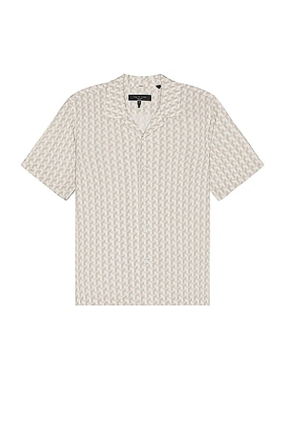Shop Rag & Bone Printed Avery Shirt In White Geo