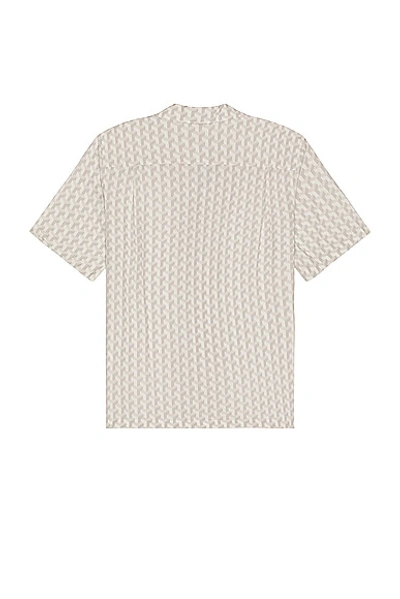 Rag & Bone Printed Avery Shirt In White Geo