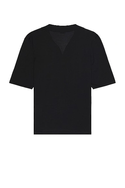 Saint Laurent Polo Cassandre In Wool Sweater In Noir