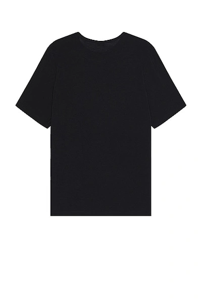 Saint Laurent Tee Col Rond In Noir